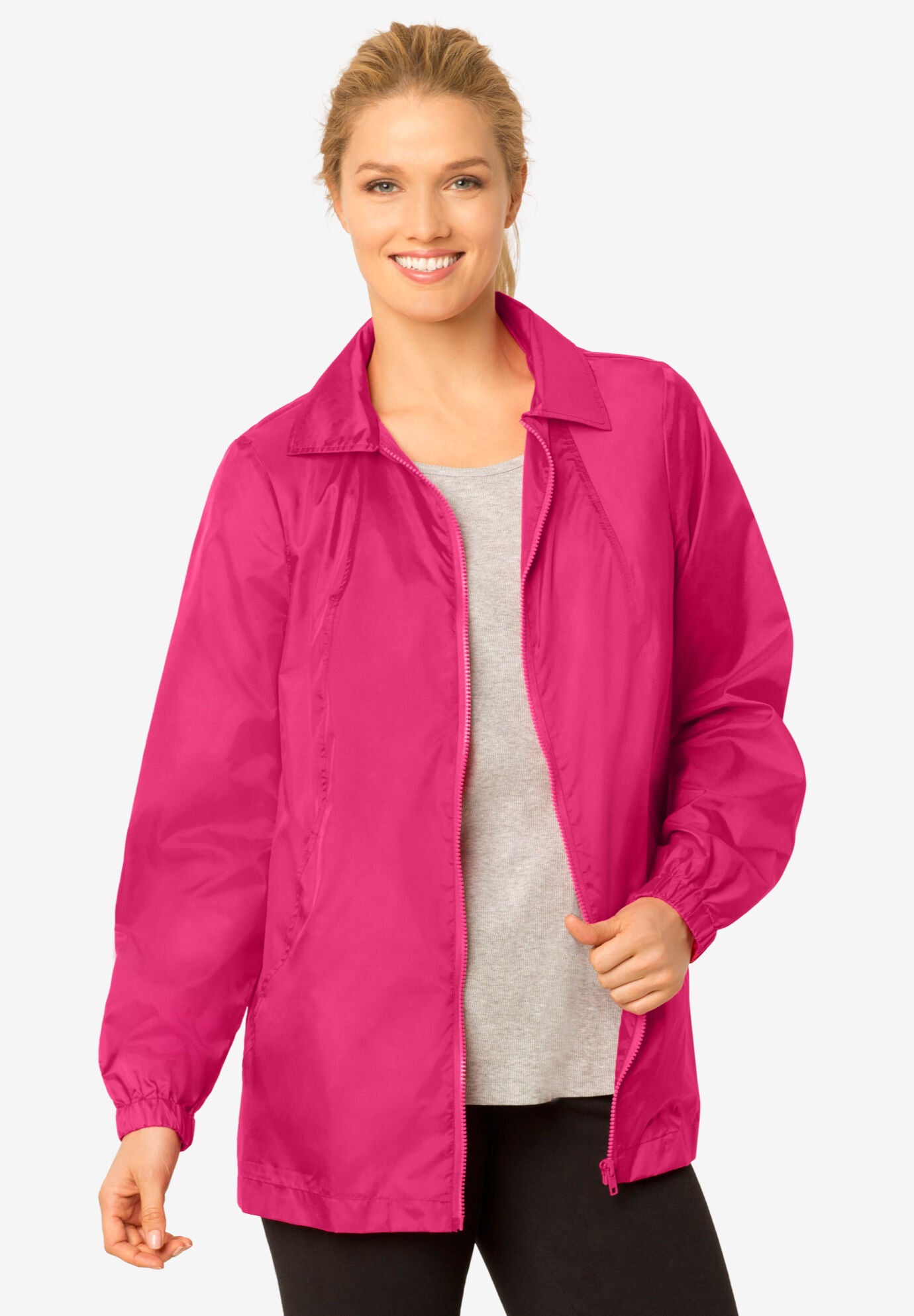 Women's unlined nylon windbreaker hot sale