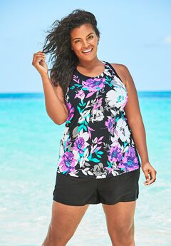 Longer-Length Racerback Tankini Top