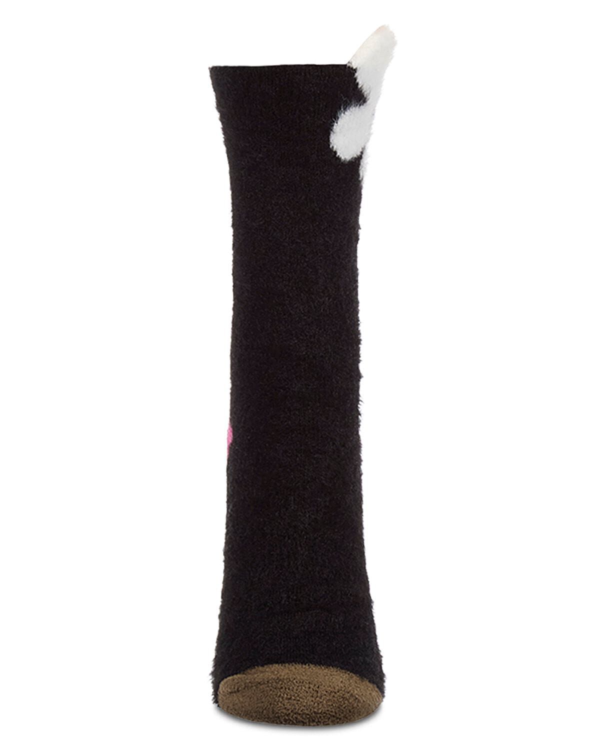 Floating Daisy Plush Crew, BLACK, alternate image number 1