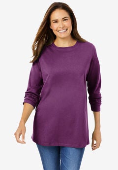 Perfect Long-Sleeve Crewneck Tee