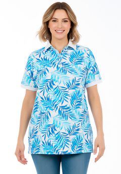 Perfect Printed Short-Sleeve Polo Shirt