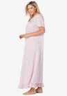 Long Floral Print Cotton Gown, , alternate image number null