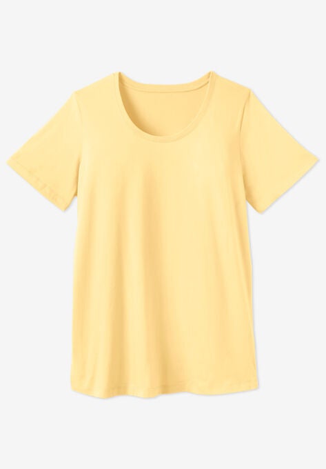 Perfect Short-Sleeve Scoopneck Tee, , alternate image number null