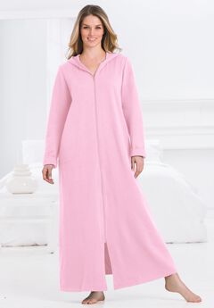 Long Hooded Fleece Sweatshirt Robe