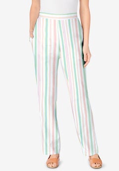 Straight Leg Linen Pant