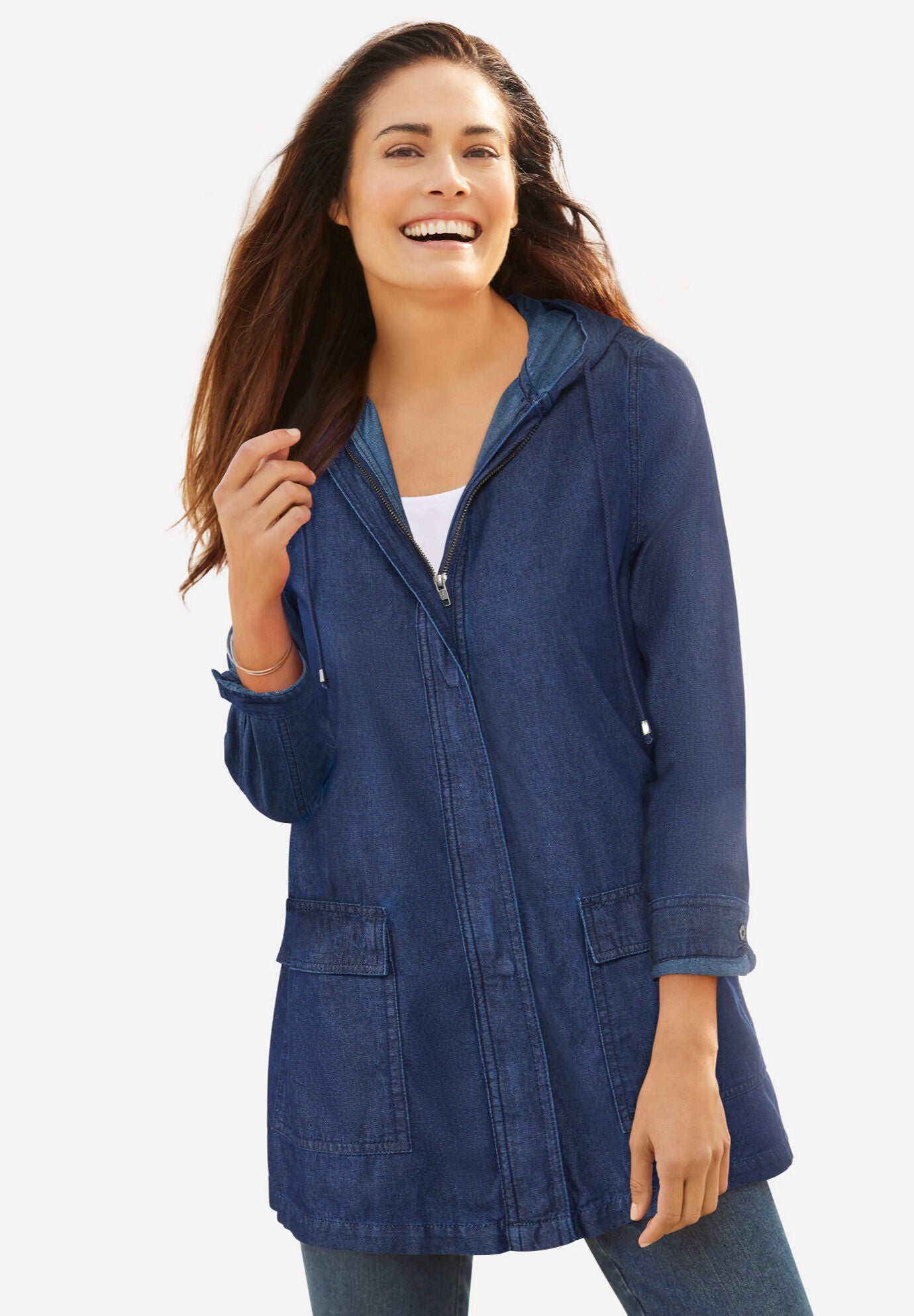 Lightweight hooded coat womens online