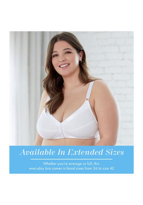 Bestform 5006770 Comfortable Unlined Wireless Cotton Bra With Front Closure, , alternate image number null