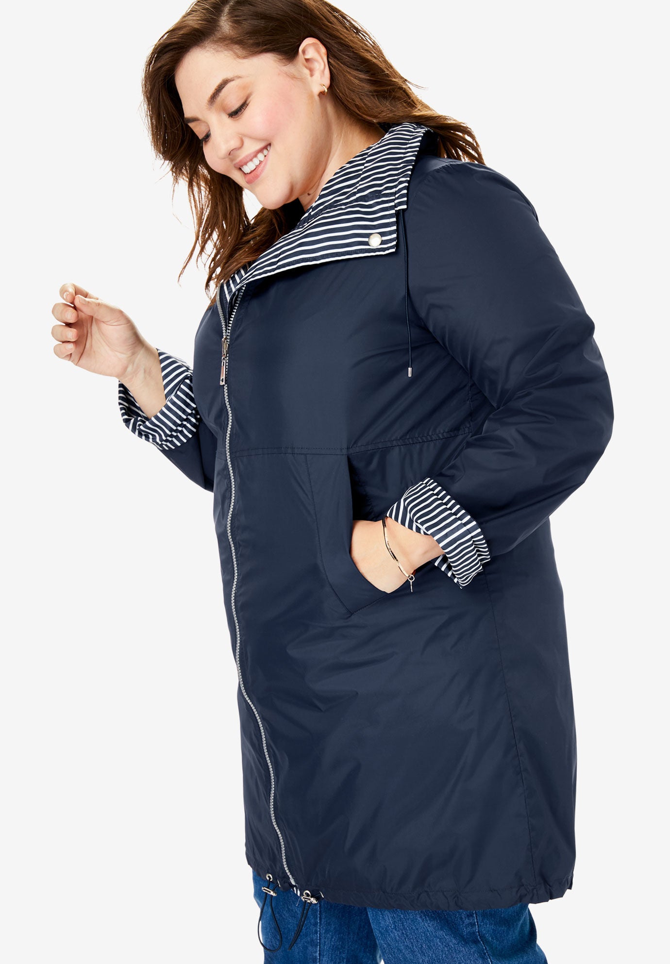Woman within rain jackets