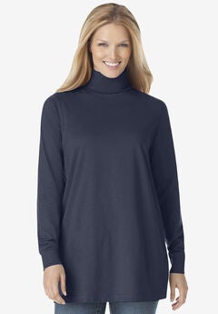 Perfect Long-Sleeve Turtleneck Tee