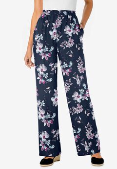 Pull-On Elastic Waist Soft Pants