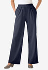 7-Day Knit Wide Leg Pant, NAVY, hi-res image number null