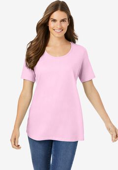 Perfect Short-Sleeve Scoopneck Tee