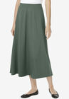 Ponte Knit A-Line Skirt, PINE, hi-res image number null