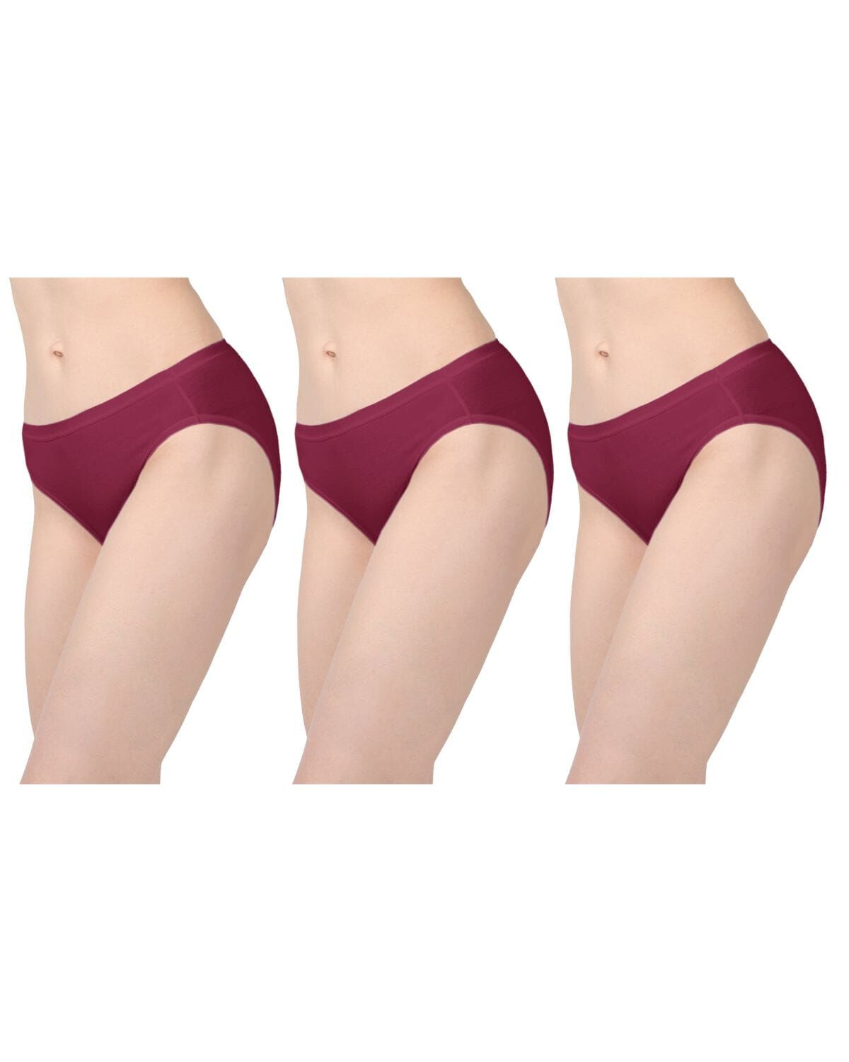 Combed Cotton Basic Hipster Panties 3 Pack, ROSEBUD, alternate image number 1