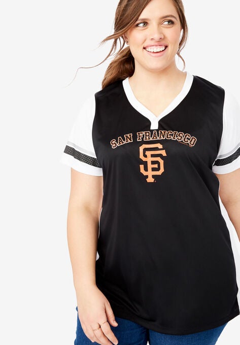 Mlb Team Baseball Jersey Plus Sizet Shirts Woman Within
