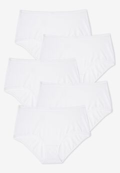 Full Coverage Stretch Cotton Brief 5 Pack