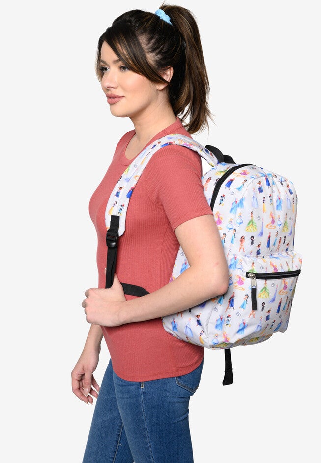 Disney 100 Years Celebration Characters All-Over Print 16 inches Deluxe Nylon Backpack, , alternate image number 2