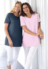 Perfect Short-Sleeve V-Neck Tee, , alternate image number null