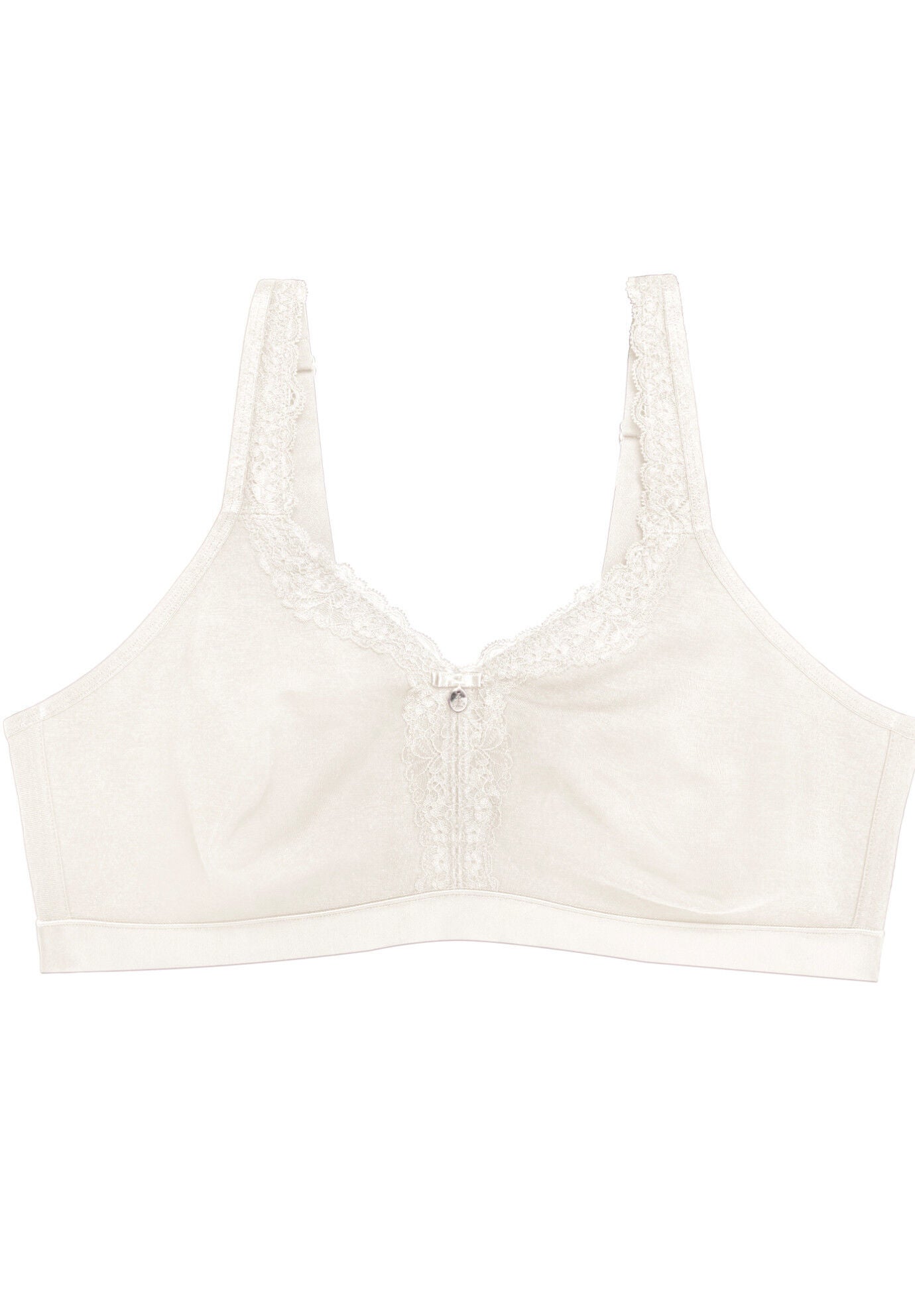 Cotton Luxe Unlined Wireless Bra, NATURAL, alternate image number 3