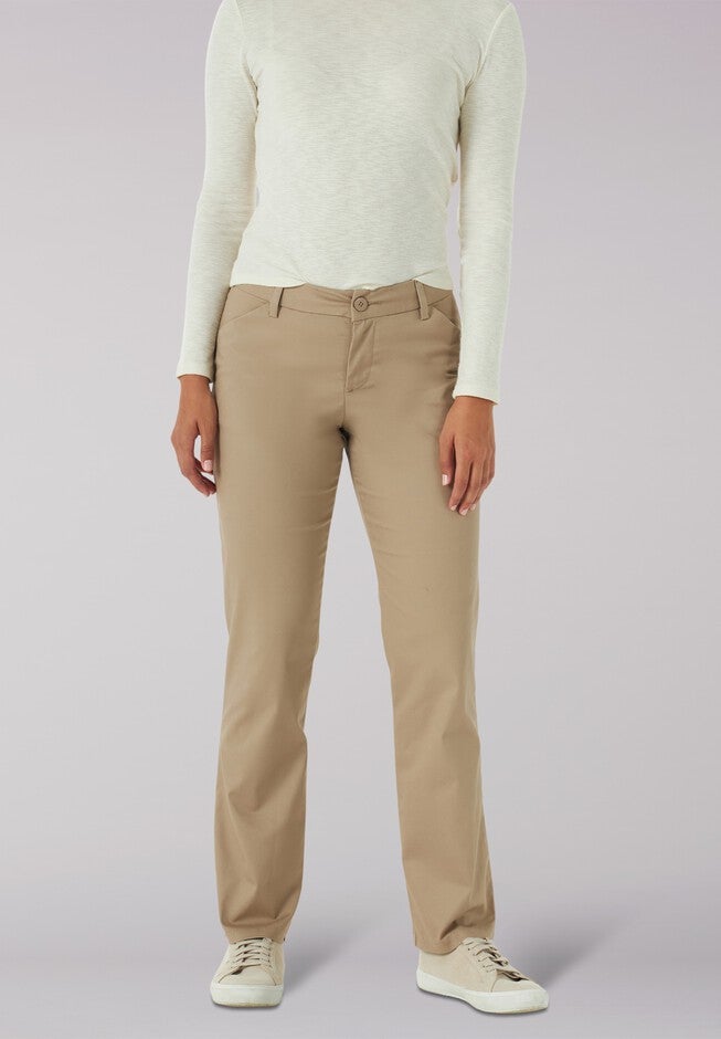 Wrinkle Free Straight Leg Pant Jean, FLAX, hi-res image number 0