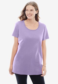Perfect Short-Sleeve Scoopneck Tee