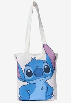 Disney Stitch Die-Cut Canvas Tote Bag with Shaped Top