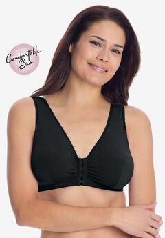Leading Lady® Meryl Cotton Front-Close Wireless Bra