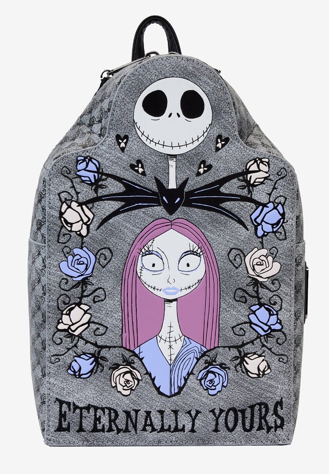 Loungefly X Disney Nightmare Before Christmas Jack And Sally Backpack, GRAY, hi-res image number null