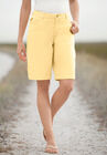 Stretch Jean Bermuda Short, BANANA, hi-res image number null