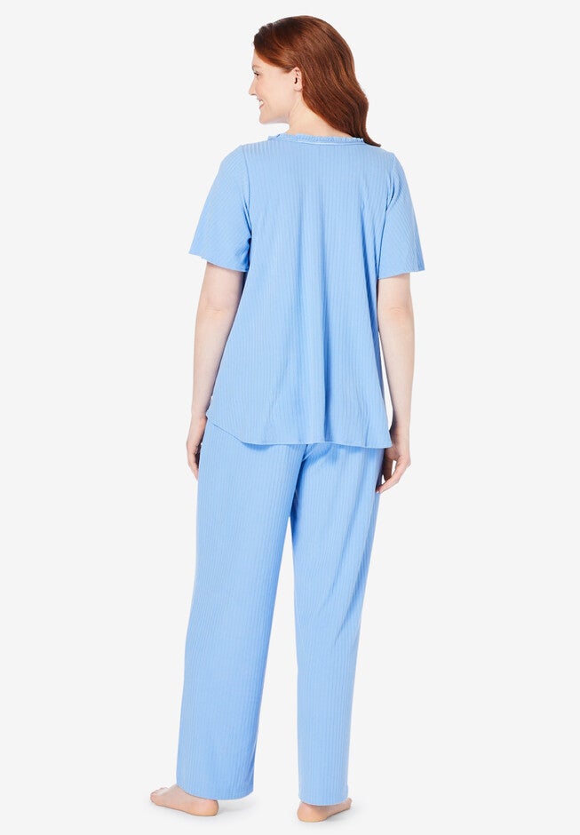 2-Piece Rib Knit Pajama Set, , on-hover image number 1