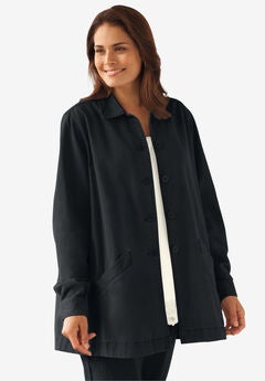 Pleat-Back Denim Jacket