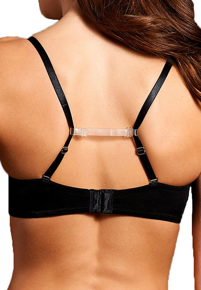 3/8 Inch Bra Strap Holders, CLEAR, hi-res image number 0