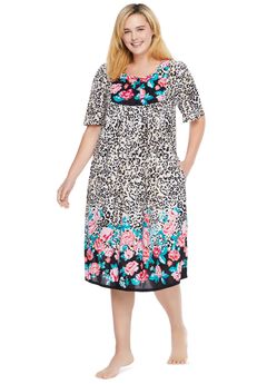 Mixed Print Short Lounger