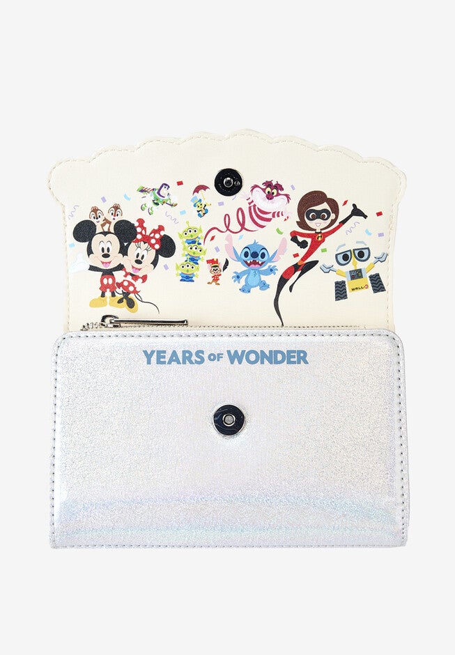 Loungefly X Disney 100 Celebration Cake Flap Wallet, , alternate image number null