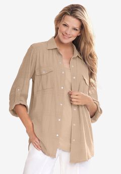 Cotton Gauze Bigshirt