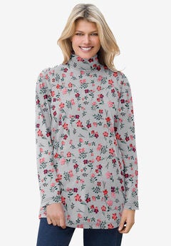 Mockneck Long-Sleeve Tunic