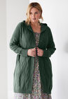 Hooded Cable Cardigan, PINE, hi-res image number null
