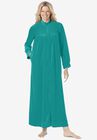 Smocked velour long robe by Only Necessities®, WATERFALL, hi-res image number null