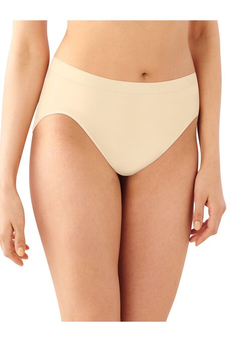 Comfort Revolution Microfiber High-Cut Panty 3-Pack , BLACK NUDE BEIGE, hi-res image number null