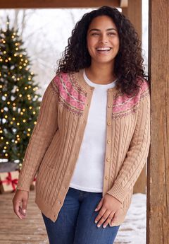 Fair Isle Cardigan Sweater