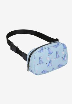 Disney Eeyore Belt Bag Blue Faux Leather Fanny Pack Waist Bag Crossbody Zippered