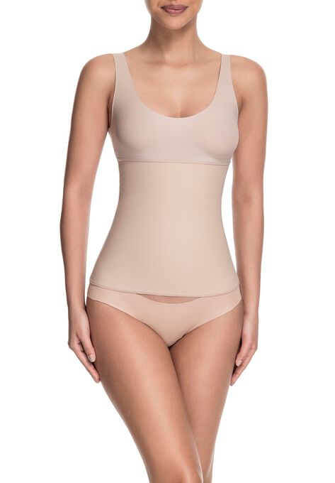 Celebrity Style Tank Top, BEIGE, hi-res image number null