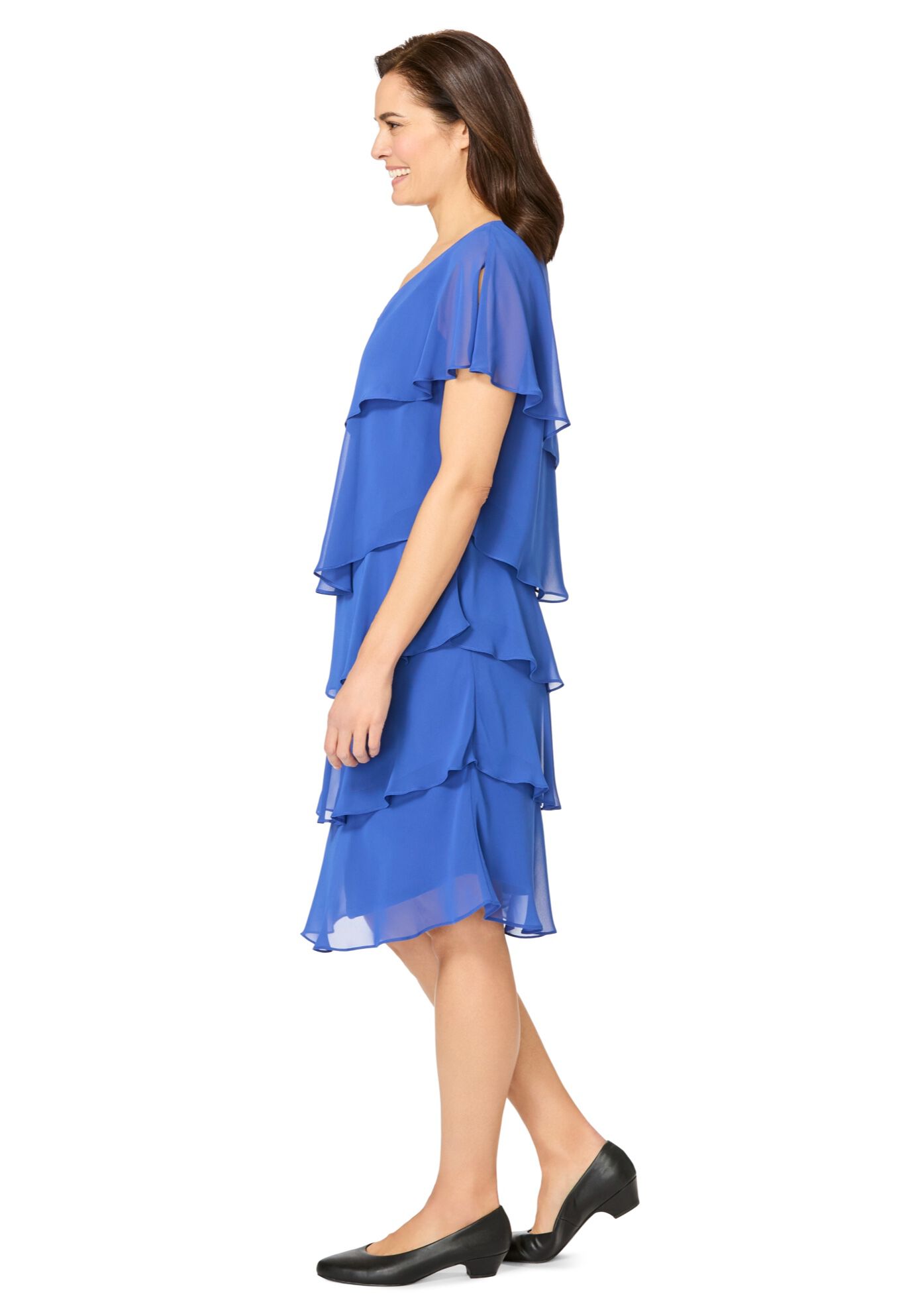 Three-Tier Dress, ROYAL, alternate image number 2