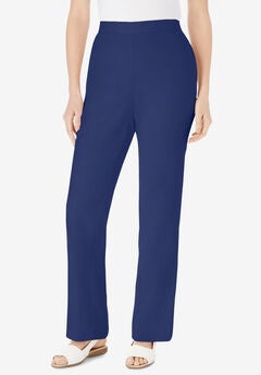 Straight Leg Linen Pant