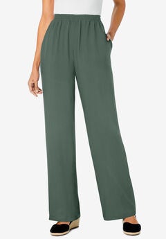 Pull-On Elastic Waist Soft Pants