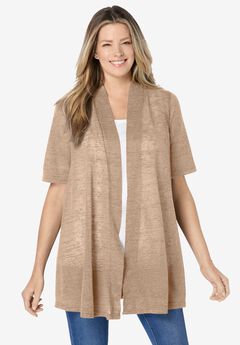 Lightweight Open Front Cardigan