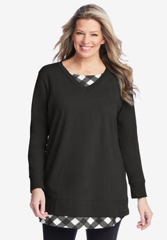 Layered Look Sweatshirt