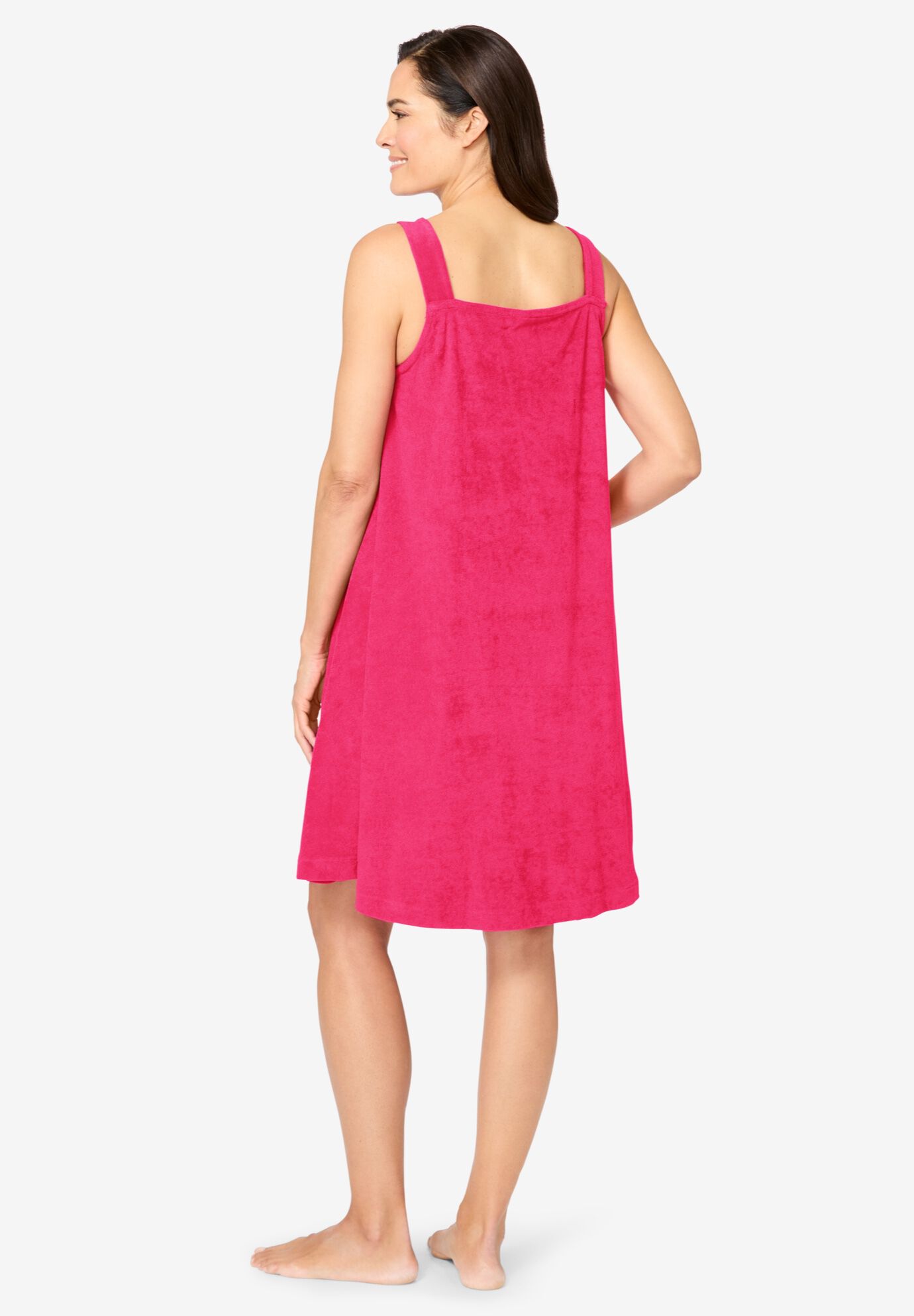 Sleeveless Terry Lounger, PINK BURST, on-hover image number 1