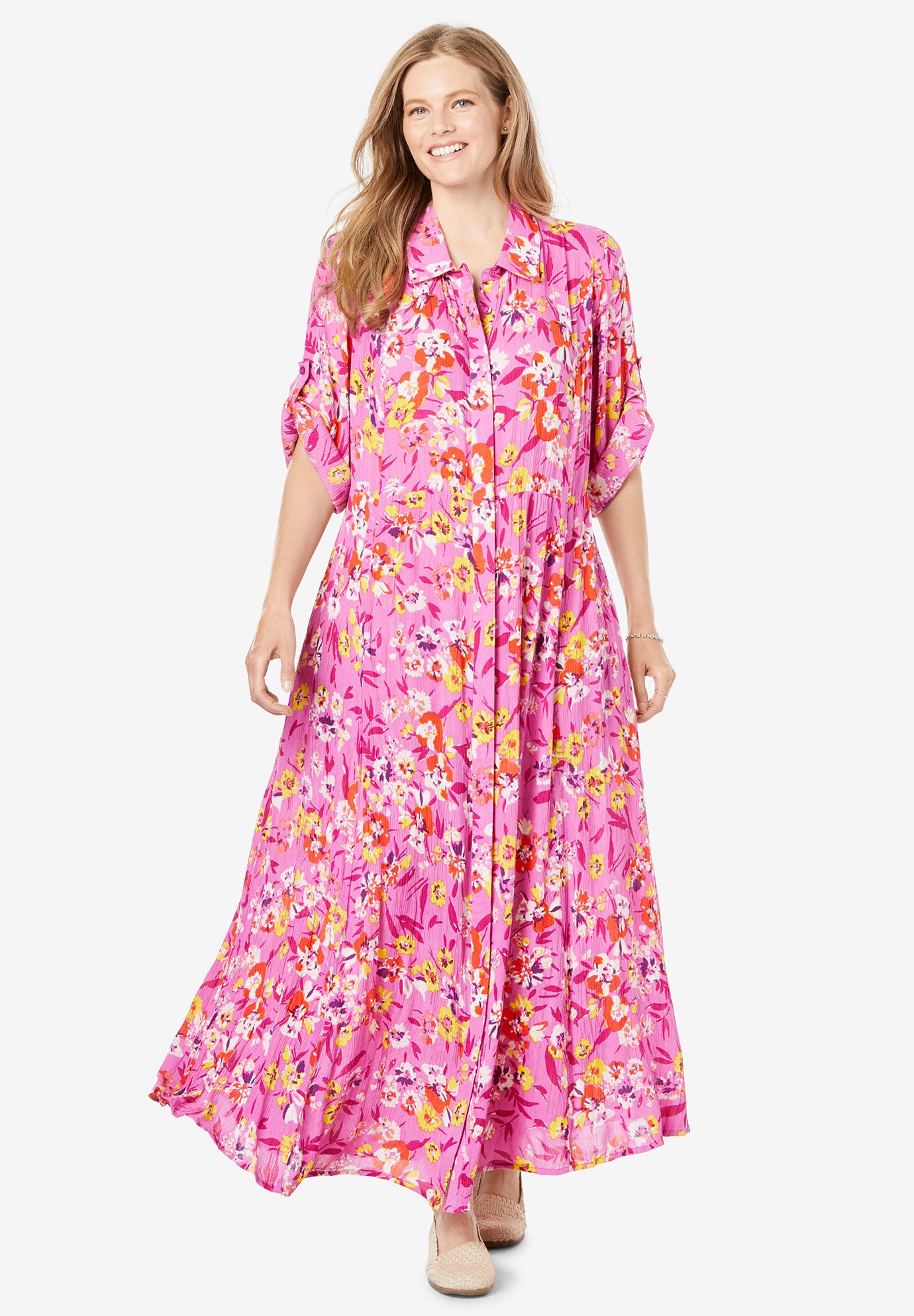 woman within casual dresses