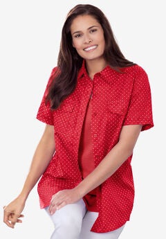 Short-Sleeve Cotton Campshirt
